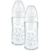 NUK Glazen Fles First Choice ⁺ Vanaf De Geboorte 240 Ml, Temperatuur Control In Een Dubbele Verpakking Wit