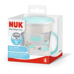 NUK Mini Sippybeker Magic Beker Vanaf 6 Maanden, Mint -Kleintje Luxe nuk mini sippybeker magic beker vanaf 6 maanden mint a331210 2