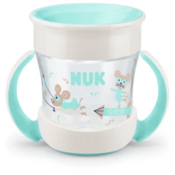 NUK Mini Sippybeker Magic Beker Vanaf 6 Maanden, Mint -Kleintje Luxe nuk mini sippybeker magic beker vanaf 6 maanden mint a331210 3