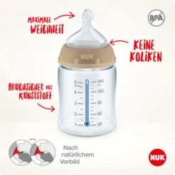 NUK Perfect Start Starterset Met First Choice ⁺ Babyfles In Blauw -Kleintje Luxe nuk perfect start starterset met first choice babyfles in blauw a360657 2