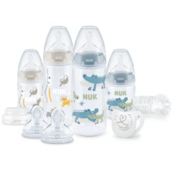 NUK Perfect Start Starterset Met First Choice ⁺ Babyfles In Blauw