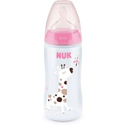NUK Set Van 3 Flessen First Choice ⁺ Temperatuur Control , 300 Ml Roze/wit/beige -Kleintje Luxe nuk set van 3 flessen first choice temperatuur control 300 ml roze wit beige a329404 2