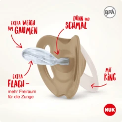 NUK Soother Star Day & Night , Maat 3 In Groen/blauw -Kleintje Luxe nuk soother star day amp night maat 3 in groen blauw a349880 3