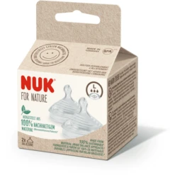NUK Speen Voor Nature Silicone, Maat -Kleintje Luxe nuk speen voor nature silicone maat a402192 2