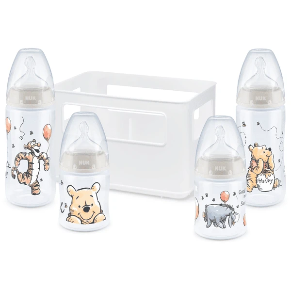 NUK Starterset First Choice + Disney Winnie De Poeh Met Temperatuur Control , 0 - 6 Maanden 1 NUK Starterset First Choice + Disney Winnie De Poeh Met Temperatuur Control , 0 - 6 Maanden