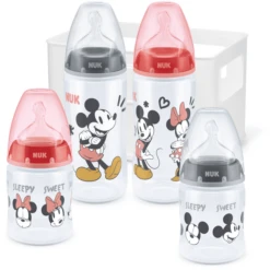 NUK Startset First Choice⁺ Disney Mickey & MInni Mouse Met Temperatuur Control , Vanaf De Geboorte