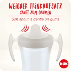 NUK Trainingsbeker 230 Ml Met Zachte Tuit, Lekvrij Vanaf 6 Maanden Petrol -Kleintje Luxe nuk trainingsbeker 230 ml met zachte tuit lekvrij vanaf 6 maanden petrol a331350 2