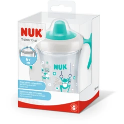NUK Trainingsbeker 230 Ml Met Zachte Tuit, Lekvrij Vanaf 6 Maanden Petrol -Kleintje Luxe nuk trainingsbeker 230 ml met zachte tuit lekvrij vanaf 6 maanden petrol a331350 3
