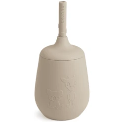 Nuuroo Adita 230ml Drinkbeker Met Rietje, Cobble Stone