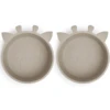 Nuuroo Alex Giraffe Siliconen Schaaltje 2 Stuks, Cobble Stone