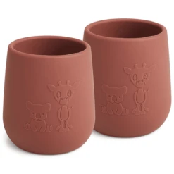 Nuuroo Drinkbeker Abel 145ml 2 Stuks, Mahonie -Kleintje Luxe nuuroo drinkbeker abel 145ml 2 stuks mahonie a362885 2