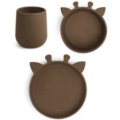 Nuuroo Judi Giraffe 3-delige Servies Set, Eikel