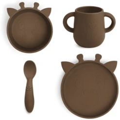 Nuuroo Lykke Giraffe 4-delige Serviesset, Eikel