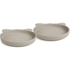 Nuuroo Siliconen Bord Akila Koala 2 Stuks, Cobble Stone -Kleintje Luxe nuuroo siliconen bord akila koala 2 stuks cobble stone a363174 3