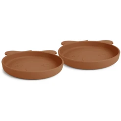Nuuroo Siliconen Bord Akila Koala Caramel Café Set Van -Kleintje Luxe nuuroo siliconen bord akila koala caramel cafe set van a405346 2