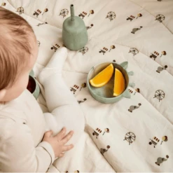 Nuuroo Siliconen Kom Alex Giraffe 2 Stuks, Light Green Mix -Kleintje Luxe nuuroo siliconen kom alex giraffe 2 stuks light green mix a363192 4