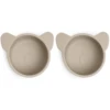 Nuuroo Snack Bowls Pink Koala 2-delig, Cobble Stone