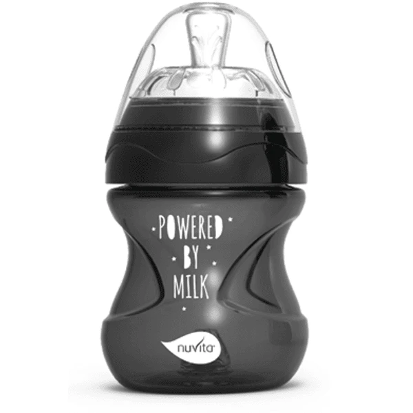 Nuvita Babyfles Anti - Koliek Mimic Cool! 150ml In Zwart 1 Nuvita Babyfles Anti - Koliek Mimic Cool! 150ml In Zwart
