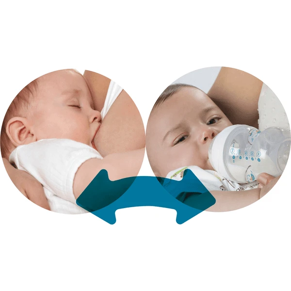 Nuvita Babyfles Anti - Koliek Mimic Cool! 250ml In Lichtblauw 2 Nuvita Babyfles Anti - Koliek Mimic Cool! 250ml In Lichtblauw - Afbeelding 2