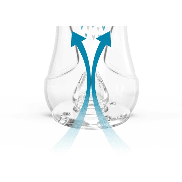 Nuvita Babyfles Anti - Koliek Mimic Cool! 250ml In Lichtblauw 4 Nuvita Babyfles Anti - Koliek Mimic Cool! 250ml In Lichtblauw - Afbeelding 4