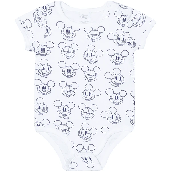 OVS Rompertje Met Korte Mouwen 2-pack Mickey Mouse B Right White 2 OVS Rompertje Met Korte Mouwen 2-pack Mickey Mouse B Right White - Afbeelding 2