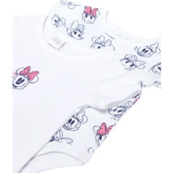 OVS Rompertje Met Korte Mouwen 2-pack Minnie Mouse B Right White -Kleintje Luxe ovs rompertje met korte mouwen 2 pack minnie mouse b right white a343894 2