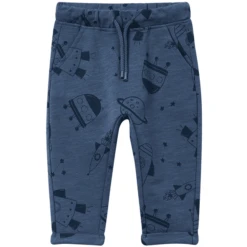 OVS Sweatbroek Space Allover - Print Blauw