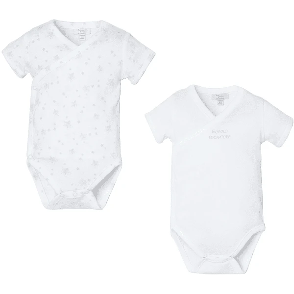 OVS Wikkel Rompertje Korte Mouw 2-pack Glacier Grijs 1 OVS Wikkel Rompertje Korte Mouw 2-pack Glacier Grijs