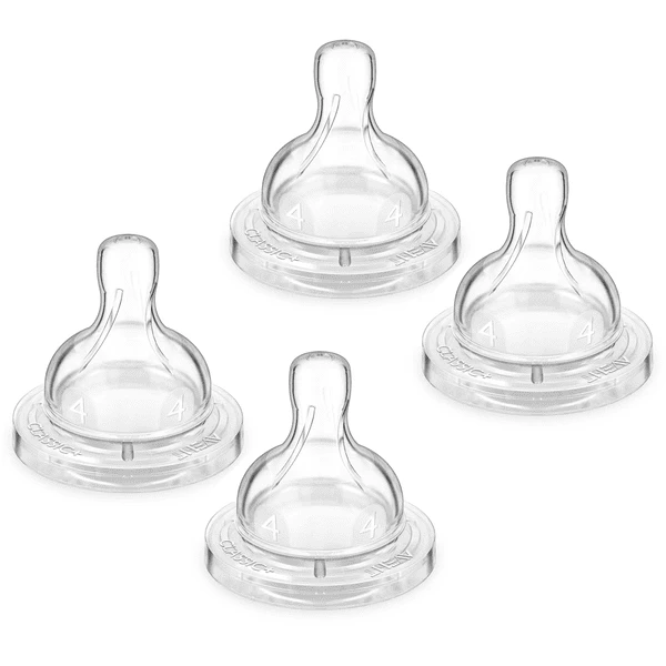 Philips Avent Anti-Colic Classic+ Speen Voor Fles SCF634/27, Fast Food Flow Vanaf De 6e Maand, 2 X 2 Stuks 2 Philips Avent Anti-Colic Classic+ Speen Voor Fles SCF634/27, Fast Food Flow Vanaf De 6e Maand, 2 X 2 Stuks - Afbeelding 2