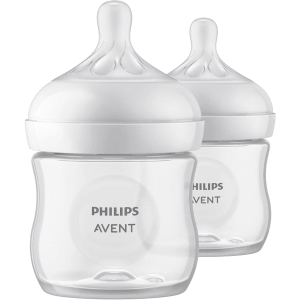 Philips Avent Babyfles SCY900/02 Natural Response 125ml 2 Stuks 1 Philips Avent Babyfles SCY900/02 Natural Response 125ml 2 Stuks