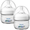 Philips Avent Natural Fles SCF039/17, 60ml, 2 Stuks, Transparant