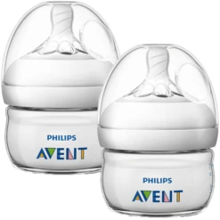 Philips Avent Natural Fles SCF039/17, 60ml, 2 Stuks, Transparant