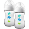 Philips Avent Natural Fles SCF070/23, 260ml, 2 Stuks, Walvis