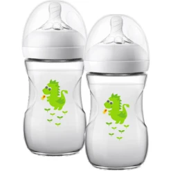 Philips Avent Natural Fles SCF070/24, 260ml, 2 Stuks, Dragon