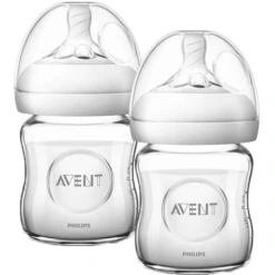 Philips Avent Natural Flessenglas SCF051/17, 120ml, 2 Stuks, Transparant -Kleintje Luxe philips avent natural flessenglas scf051 17 120ml 2 stuks transparant a317559 4