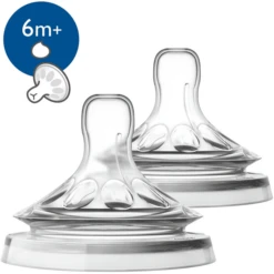 Philips Avent Natural - Speen Voor Fles SCF046/27, Viskeuze Voeding, Vanaf 6 Maanden, 2 X 2 Stuks -Kleintje Luxe philips avent natural speen voor fles scf046 27 viskeuze voeding vanaf 6 maanden 2 x 2 stuks a295864 4