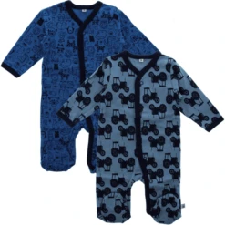 Pippi Pyjama Met Benen 2-pack Blauw -Kleintje Luxe pippi pyjama met benen 2 pack blauw a306992 4