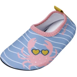Playshoes Blote Voeten Schoen Krab Blauw Roze