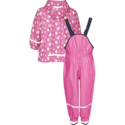Playshoes Regen Set Sterren Roze -Kleintje Luxe playshoes regen set sterren roze a279729 3
