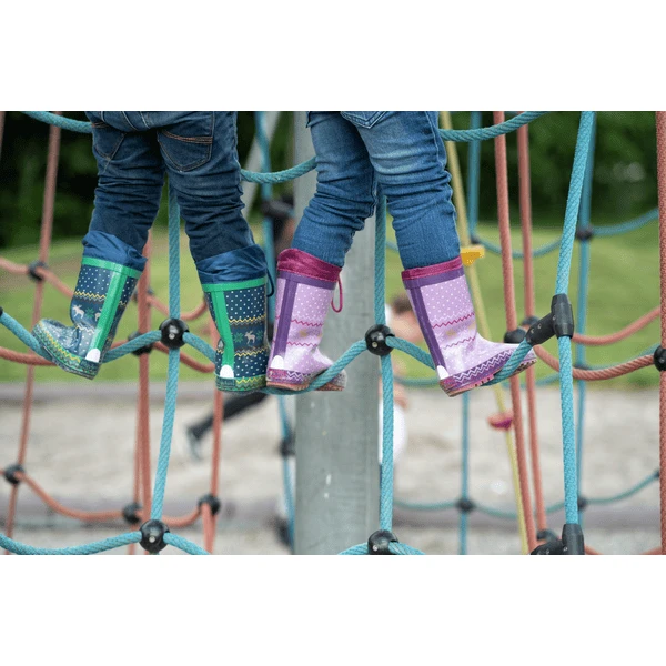 Playshoes Rubberlaars Noors Blauw Gevoerd 5 Playshoes Rubberlaars Noors Blauw Gevoerd - Afbeelding 5