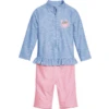 Playshoes UV-beschermend Eendelig Pak Krab Blauw-roze