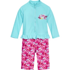 Playshoes UV-bescherming One Piece Flamingo 1/1 Arm -Kleintje Luxe playshoes uv bescherming one piece flamingo 1 1 arm a408607 2