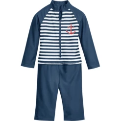 Playshoes UV-bescherming One Piece Maritime 1/1 Arm -Kleintje Luxe playshoes uv bescherming one piece maritime 1 1 arm a408582 2