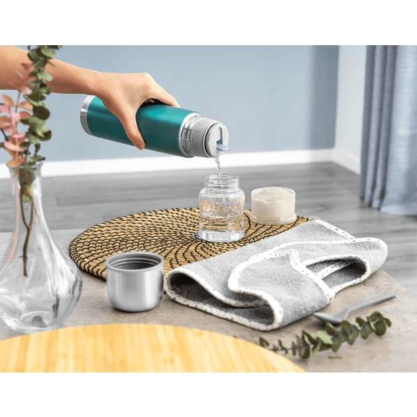 Reer Roestvrij Staal Geïsoleerde Fles Colour 500 Ml, Pacific Blue 2 Reer Roestvrij Staal Geïsoleerde Fles Colour 500 Ml, Pacific Blue - Afbeelding 2