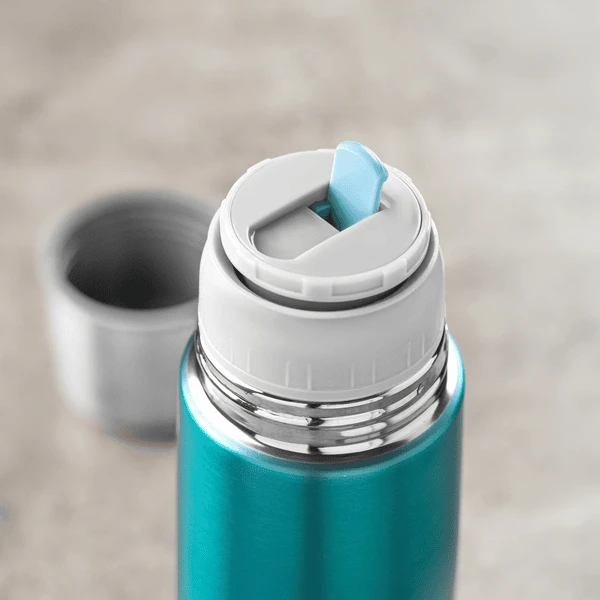 Reer Roestvrij Staal Geïsoleerde Fles Colour 500 Ml, Pacific Blue 4 Reer Roestvrij Staal Geïsoleerde Fles Colour 500 Ml, Pacific Blue - Afbeelding 4