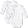SANETTA Baby Lichamen 1/1 Arm Wit -Dubbelpakje-