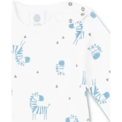 Sanetta Body 2 Pack White Pebble Met Zebra's -Kleintje Luxe sanetta body 2 pack white pebble met zebras a303266 3