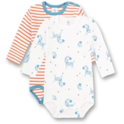Sanetta Body 2 Pack White Pebble Met Zebra's -Kleintje Luxe sanetta body 2 pack white pebble met zebras a303266 4