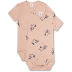 Sanetta Body Dubbelpak Hond Roze -Kleintje Luxe sanetta body dubbelpak hond roze a372233 3