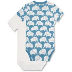 Sanetta Body Elephant Twin Pack Uit White /blue -Kleintje Luxe sanetta body elephant twin pack uit white blue a372264 2